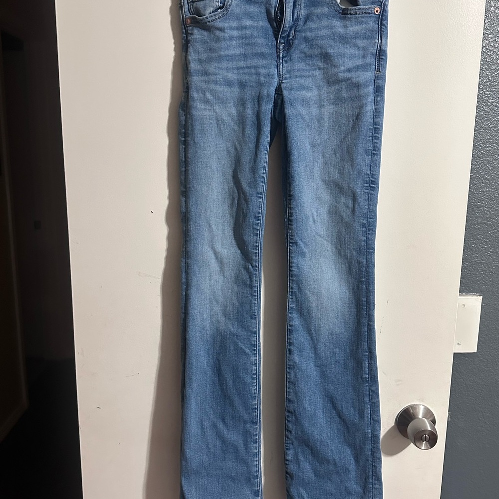 American Eagle Outfitters Light Blue Boot Cut Jeans Size‎ 000